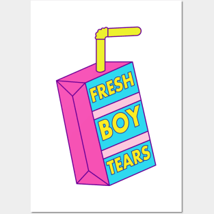 Funny Fresh Boy Tears Artsy Posters and Art